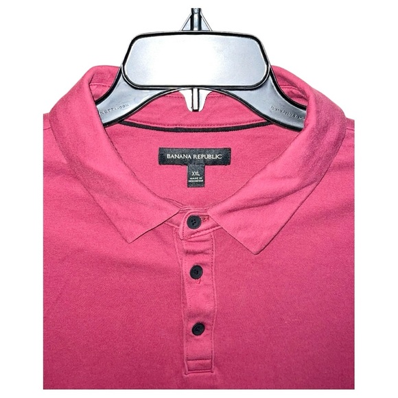 Banana Republic Polo Shirts Men’s XXL Blue Burgundy Short Sleeve Lot Of 3 - Picture 6 of 10